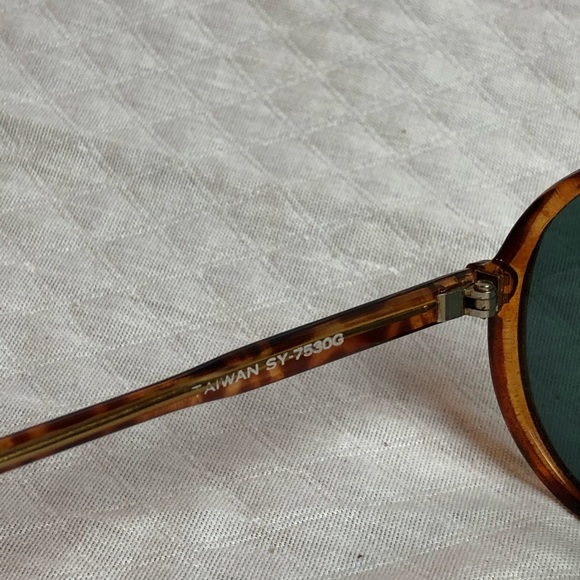Vtg Tortoise Shell Pattern Aviators - Picture 6 of 7